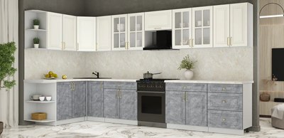 Кухонный гарнитур Интерлиния Мила Шато 1.7x3.8 LV