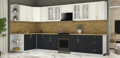 Кухонный гарнитур Интерлиния Мила Шато 1.7x3.8 LV