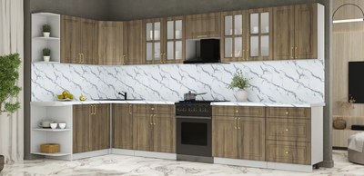 Кухонный гарнитур Интерлиния Мила Шато 1.7x3.8 LV