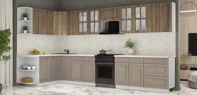 Кухонный гарнитур Интерлиния Мила Шато 1.7x3.8 LV