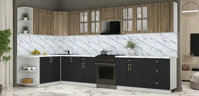 Кухонный гарнитур Интерлиния Мила Шато 1.7x3.8 LV