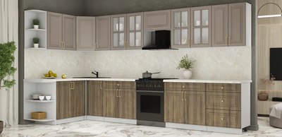 Кухонный гарнитур Интерлиния Мила Шато 1.7x3.8 LV