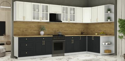 Кухонный гарнитур Интерлиния Мила Шато 1.7x3.8 PR