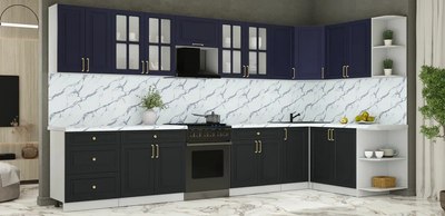 Кухонный гарнитур Интерлиния Мила Шато 1.7x3.8 PR