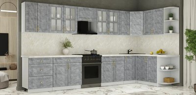 Кухонный гарнитур Интерлиния Мила Шато 1.7x3.8 PR