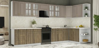 Кухонный гарнитур Интерлиния Мила Шато 1.7x3.8 PR