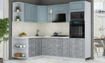 Кухонный гарнитур Интерлиния Мила Шато 1.68x2.4 ВТ LV