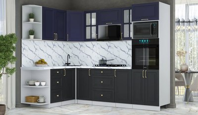 Кухонный гарнитур Интерлиния Мила Шато 1.68x2.6 ВТ LV