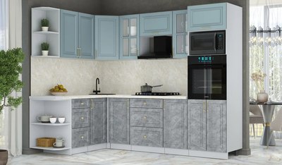 Кухонный гарнитур Интерлиния Мила Шато 1.68x2.6 ВТ LV