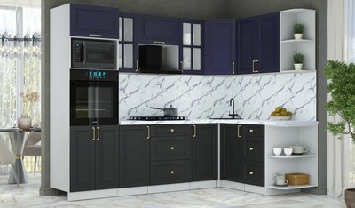 Кухонный гарнитур Интерлиния Мила Шато 1.68x2.6 ВТ PR