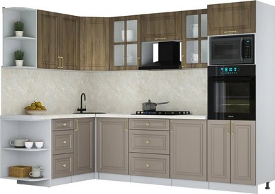 Кухонный гарнитур Интерлиния Мила Шато 1.68x2.8 ВТ LV - фото