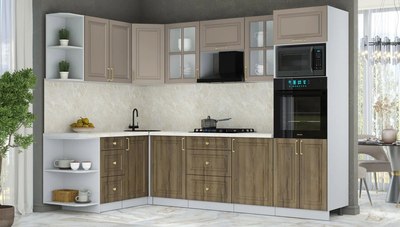 Кухонный гарнитур Интерлиния Мила Шато 1.68x2.8 ВТ LV