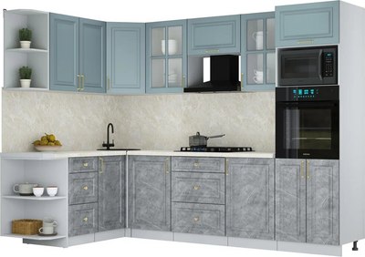 Кухонный гарнитур Интерлиния Мила Шато 1.68x2.8 ВТ LV - фото