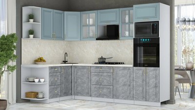 Кухонный гарнитур Интерлиния Мила Шато 1.68x2.8 ВТ LV