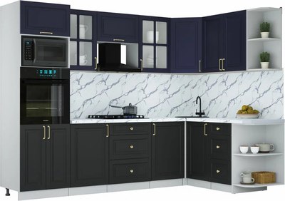 Кухонный гарнитур Интерлиния Мила Шато 1.68x2.8 ВТ PR - фото