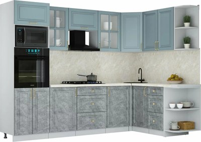 Кухонный гарнитур Интерлиния Мила Шато 1.68x2.8 ВТ PR - фото