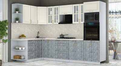 Кухонный гарнитур Интерлиния Мила Шато 1.68x3.0 ВТ LV
