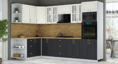 Кухонный гарнитур Интерлиния Мила Шато 1.68x3.0 ВТ LV