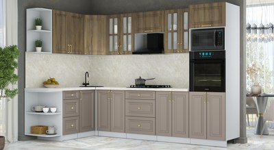 Кухонный гарнитур Интерлиния Мила Шато 1.68x3.0 ВТ LV