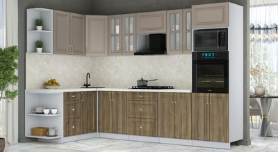 Кухонный гарнитур Интерлиния Мила Шато 1.68x3.0 ВТ LV