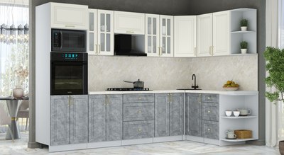 Кухонный гарнитур Интерлиния Мила Шато 1.68x3.0 ВТ PR