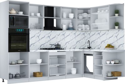 Кухонный гарнитур Интерлиния Мила Шато 1.68x3.0 ВТ PR