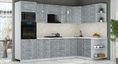 Кухонный гарнитур Интерлиния Мила Шато 1.68x3.0 ВТ PR