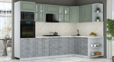 Кухонный гарнитур Интерлиния Мила Шато 1.68x3.0 ВТ PR