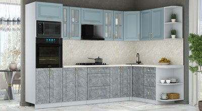 Кухонный гарнитур Интерлиния Мила Шато 1.68x3.0 ВТ PR