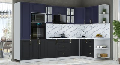 Кухонный гарнитур Интерлиния Мила Шато 1.68x3.2 ВТ PR