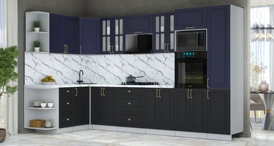 Кухонный гарнитур Интерлиния Мила Шато 1.68x3.4 ВТ LV