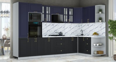 Кухонный гарнитур Интерлиния Мила Шато 1.68x3.4 ВТ PR