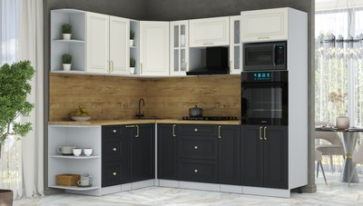 Кухонный гарнитур Интерлиния Мила Шато 1.88x2.4 ВТ LV