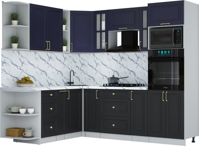 Кухонный гарнитур Интерлиния Мила Шато 1.88x2.4 ВТ LV - фото