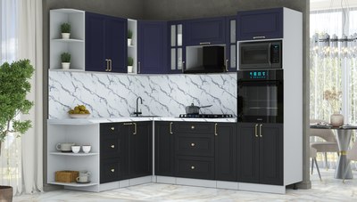 Кухонный гарнитур Интерлиния Мила Шато 1.88x2.4 ВТ LV