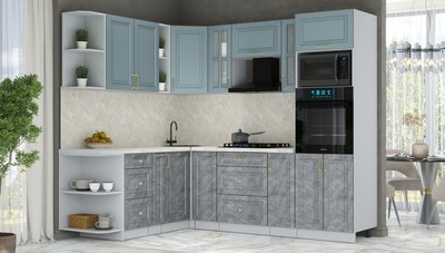 Кухонный гарнитур Интерлиния Мила Шато 1.88x2.4 ВТ LV