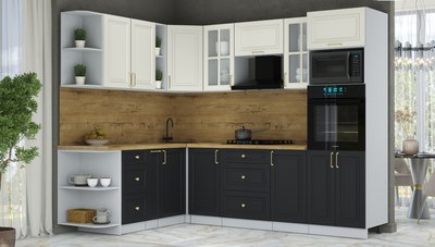 Кухонный гарнитур Интерлиния Мила Шато 1.88x2.6 ВТ LV