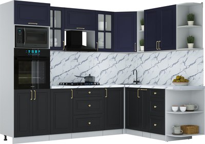 Кухонный гарнитур Интерлиния Мила Шато 1.88x2.6 ВТ PR - фото