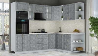 Кухонный гарнитур Интерлиния Мила Шато 1.88x2.6 ВТ PR