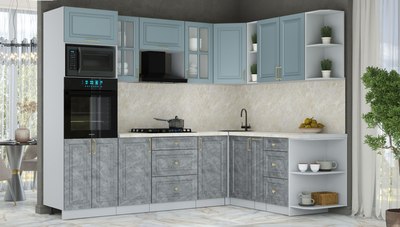 Кухонный гарнитур Интерлиния Мила Шато 1.88x2.6 ВТ PR