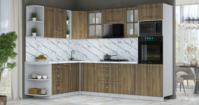 Кухонный гарнитур Интерлиния Мила Шато 1.88x2.8 ВТ LV