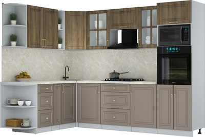 Кухонный гарнитур Интерлиния Мила Шато 1.88x2.8 ВТ LV - фото