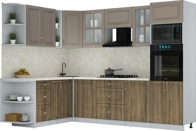 Кухонный гарнитур Интерлиния Мила Шато 1.88x2.8 ВТ LV - фото