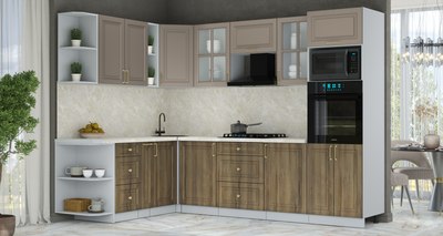 Кухонный гарнитур Интерлиния Мила Шато 1.88x2.8 ВТ LV