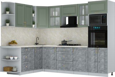 Кухонный гарнитур Интерлиния Мила Шато 1.88x2.8 ВТ LV - фото