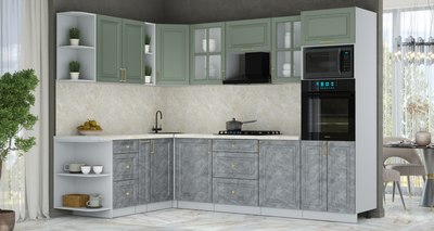 Кухонный гарнитур Интерлиния Мила Шато 1.88x2.8 ВТ LV