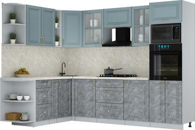 Кухонный гарнитур Интерлиния Мила Шато 1.88x2.8 ВТ LV - фото