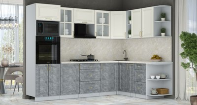 Кухонный гарнитур Интерлиния Мила Шато 1.88x2.8 ВТ PR