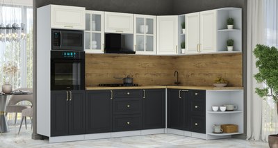 Кухонный гарнитур Интерлиния Мила Шато 1.88x2.8 ВТ PR