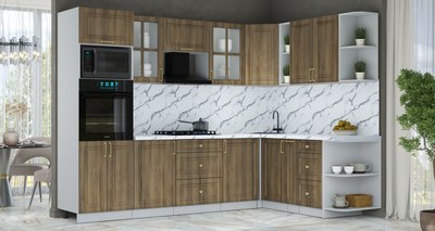 Кухонный гарнитур Интерлиния Мила Шато 1.88x2.8 ВТ PR